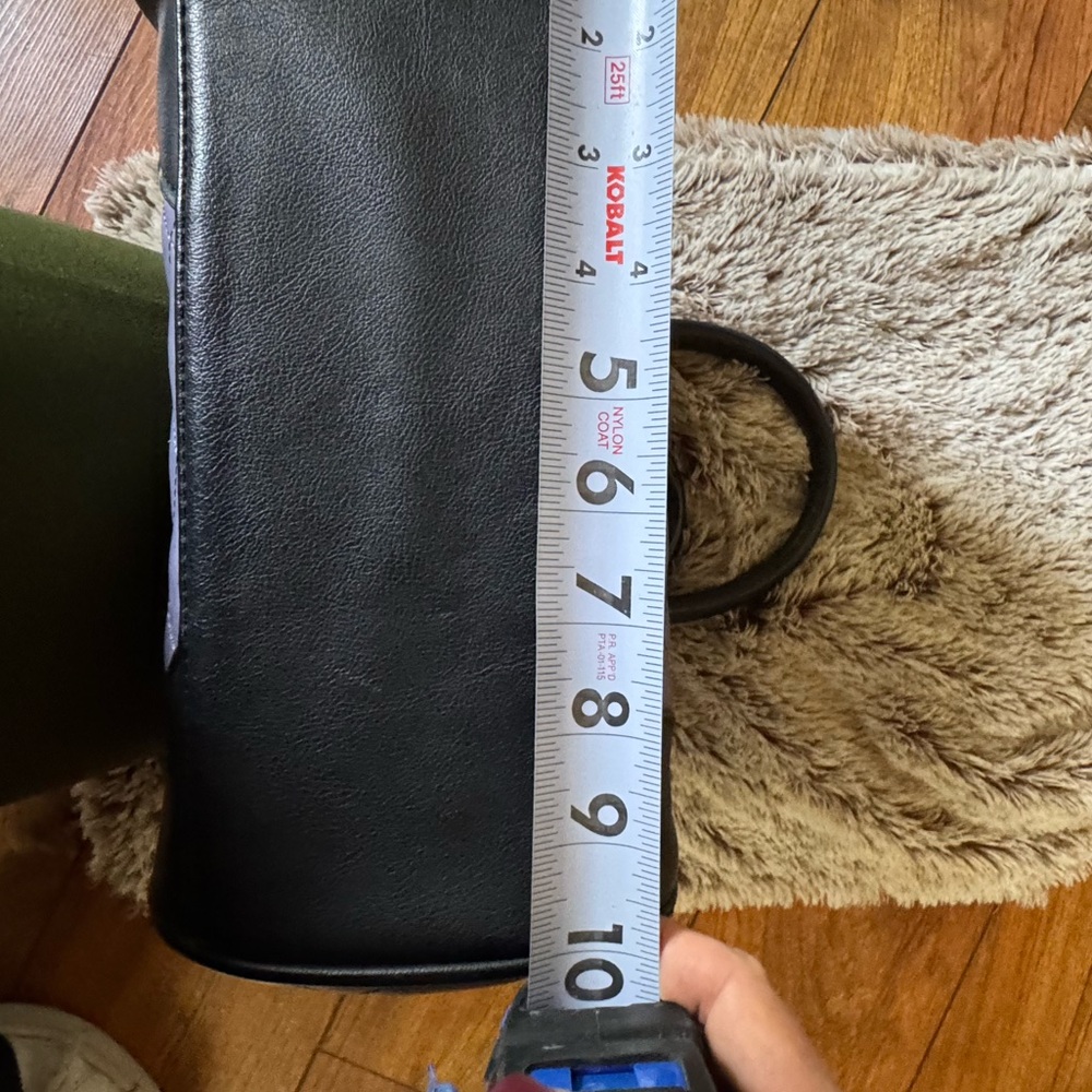 The Nightmare Before Christmas clasp Black and Purple Quilted Women's Handbag - Picture 8 of 9